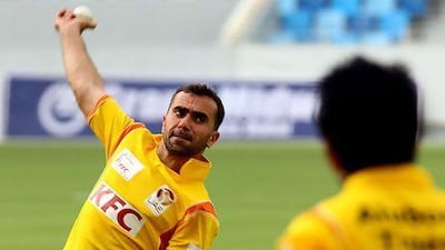 Karim Sadiq has fond memories of Dubai having clinched qualification for the 2011 World Twenty20 there with Afghanistan. Satish Kumar / The National