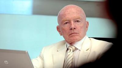 Mark Mobius expects emerging markets to do better than developed markets this year on the basis of fundamentals. Jeffrey E Biteng / The National