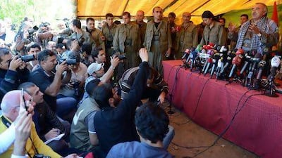 The PKK's acting leader Murat Karayilan said on Thursday that the group's fighters would be withdrawn from Turkish territory in May as part of a plan to end a war that has dragged on for almost three decades. PKK founder Abdullah Ocalan has been negotiating with the Turkish government since last year.