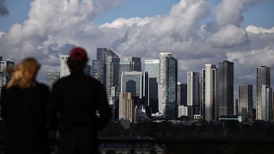 The Canary Wharf financial, banking and business district in London. AFP
