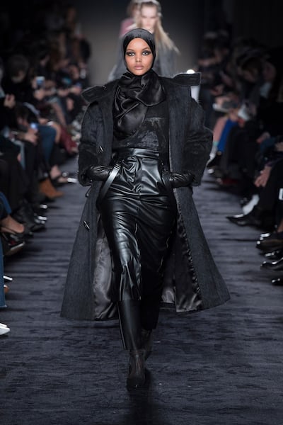 Halima Aden, Max Mara FW18. Getty Images
