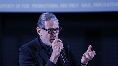 Jeff Goldblum reprises his role as computer expert David Levinson in Independence Day: Resurgence. Jeffrey E Biteng / The National