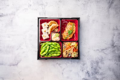Sushi Art is offering bento boxes for Ramadan, including a chicken option. Photo: Sushi Art