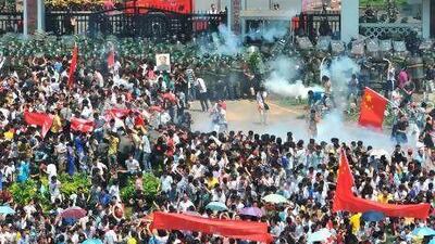 Thousands of anti-Japanese demonstrators mounted protests in cities across China over disputed islands in the East China Sea, a day after an attempt to storm Japan’s embassy in the capital.