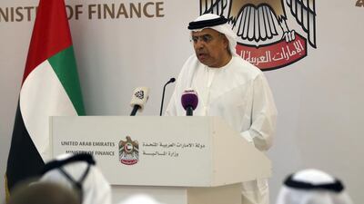 Obaid Humaid Al Tayer, the Minister of State for Financial Affairs, says the new bankruptcy law will come into effect from early 2017. Ravindranath K / The National