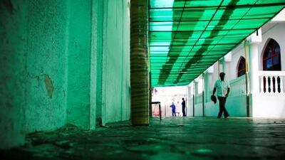 The Al Bustan school is one of the few that is located inside of a villa. ADEC has put out new safety regulations that the school has complied to. A canopy has been placed in the courtyard to protect children from the sun during recess.