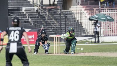 Pakistan bat against New Zealand in the first ODI between the two sides on Tuesday. New Zealand that match by eight runs. Antonie Robertson / The National