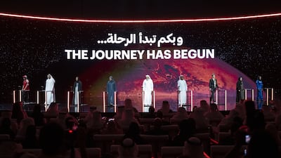 The launch of the UAE's Walk to Mars project. Wam