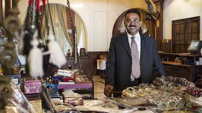 Indian businessman K Muraleedharan was honoured by the India Social and Cultural Centre in Abu Dhabi for his humanitarian work last month. He has spent decades in the UAE building a successful business career but has never forgotten his roots in Kerala and the village he came from, Anchal. Mona Al-Marzooqi/ The National