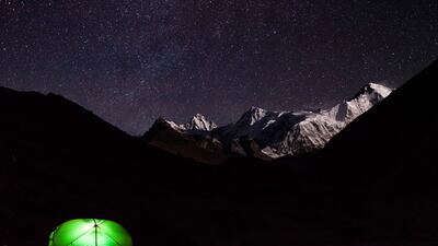 The Ngozumpa Glacier in Nepal.