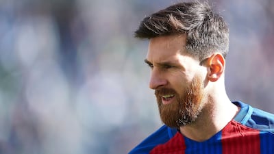 January 2017: A no-frills phase for Messi when it comes to hair style. Getty