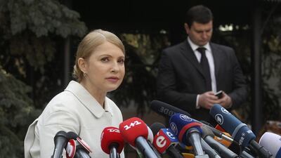 Yulia Tymoshenko announced on Thursday she would run again for president in an election on May 25. Valentyn Ogirenko / Reuters