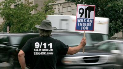 Conspiracy theories around the September 11 attacks on New York and Washington run rampant in the United States. Nicholas Kamm / AFP