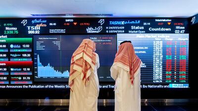 Investors follow movements in the Arab world's largest stock market. Saudi Arabia has led the Middle East’s IPO activity by value and volume in the first quarter of 2018 raising US$ 603.2 million. Abdulrahman Abdullah/Bloomberg