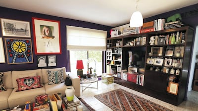 Designer and artist Nadine Kanso lives in an 'old-style' villa on a quiet side street in Jumeirah 2, and has done for almost 20 years. Pawan Singh / The National