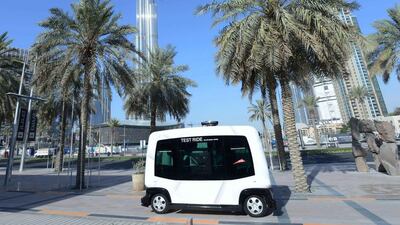 The Dubai Smart Self-Driving vision sets a goal of 25 per cent of all journeys in the emirate to be self-driving. Roads and Transport Authority