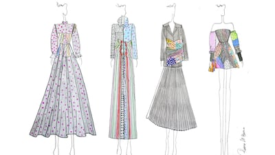 Sketches by Reemami designer Reema Al Banna