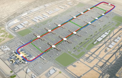 The APM will run under the apron of the entire airfield and the terminals at DWC. Photo: Dubai Aviation Engineering Projects (DAEC)