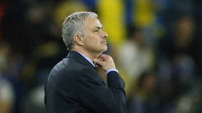 Chelsea manager Jose Mourinho observes his side during their Champions League win on Tuesday night. John Sibley / Action Images / Reuters / November 24, 2015