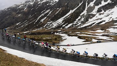 The peloton during Stage 20. PA