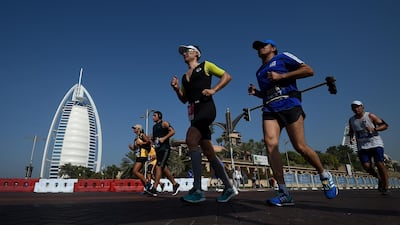 Tens of thousands of runners are set to hit the streets at the Dubai Marathon on Friday. Courtesy: Getty Images