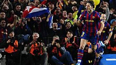 Zlatan Ibrahimovic celebrates after scoring the goal that settled El Classico.