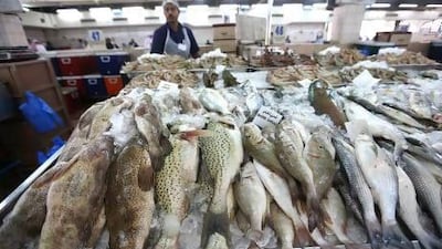 Prices have soared at Mina Fish market this summer but are expected to start falling soon. Fatima Al Marzooqi / The National