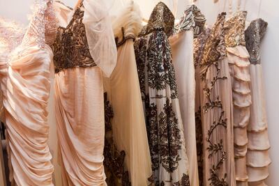 Some of Ayesha Depala's evening wear designs