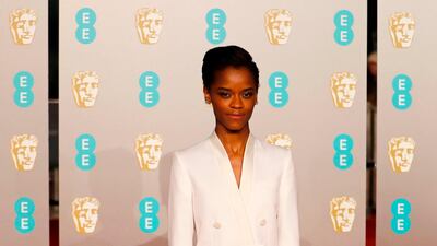Letitia Wright at the 2019 Bafta Awards ceremony at the Royal Albert Hall in London, on February 10, 2019. AFP