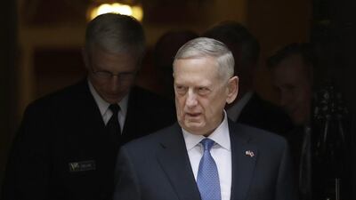 US defense secretary James Mattis after visiting 10 Downing Street in London. Matt Dunham / AP Photo