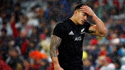 New Zealand's Sonny Bill Williams after being shown the red card against the British & Irish Lions at Westpac Stadium, Wellington, New Zealand, on July 1, 2017. Reuters