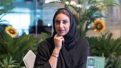 Marwa Al Mansoori, founder of the Malena plastic surgery app. Leslie Pableo for The National.