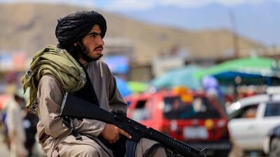 Taliban patrol in Kabul, Afghanistan, in May 2022. EPA