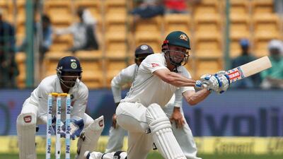 Shaun Marsh's half century played its part in keeping Australia ahead of India in Bangalore. Danish Siddiqui / Reuters
