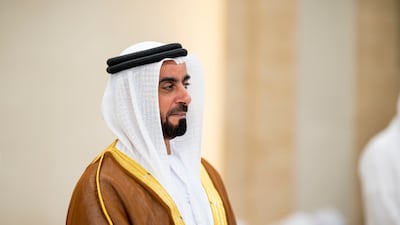 Sheikh Saif bin Zayed, Deputy Prime Minister and Minister of Interior, attends the Eid Al Fitr reception. Abdulla Al Bedwawi / UAE Presidential Court