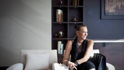 Dubai, United Arab Emirates - February 28 2013 - International design icon and Urban Zen founder Donna Karan speaks to The National at the "Women as Dynamic Forces of Change" conference held at the JW Marriott Marquis. (Razan Alzayani / The National)