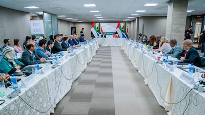 The UAE-South Africa Joint Commission is held in Petoria, South Africa, on Tuesday. MOFAIC / Wam
