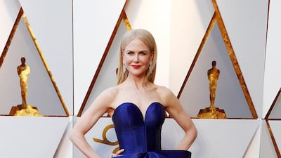 BOLD COLOURS: Another big theme for gowns was bold colours, which saw Nicole Kidman step out in the most talked about dress of the evening, an Armani Prive deep blue strapless look, slashed to the thigh, and with a structured bow across the waistline. With a trademark plunging neckline that is classic Armani, the choice of colour did draw criticism for Kidman, but it was nice to see her in something other than the tasteful nudes she usually wears. EPA