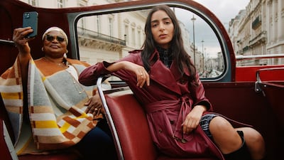 Burberry's Back to the city campaign stars Nora Attal and Bemi Orojuogun. Photo: Burberry
