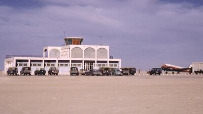 1960s: plenty of parking space and a single aircraft.