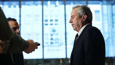 Mr Kennedy speaks after a meeting at Trump Tower in New York City on January 10, 2017. AFP