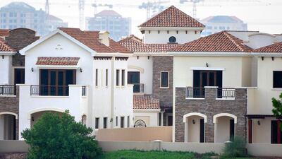 Villas at the Jumeirah Golf Estates in Dubai. Pawan Singh / The National