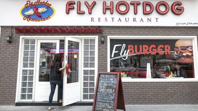 The American-style diner Fly Hotdog Restaurant in Khalidiyah. Abu Dhabi, United Arab Emirates. Mona Al Marzooqi / The National