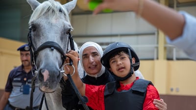 Mohammed Al Yamaahi, 14, is among eight Emirati athletes representing the UAE at the Special Olympics Middle East and North Africa Regional Equestrian Competition being held in Al Ain. All photos: Special Olympics UAE