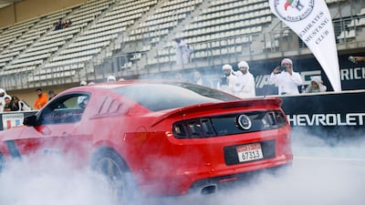 The Roush Mustang of Obaid Al Marzoai, who finished second. Khushnum Bhandari / The National