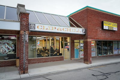 Clip and Chill is situated in a shopping plaza in Mississauga. Joshua Longmore / The National