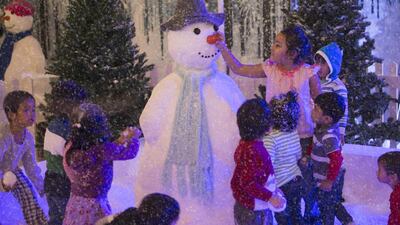 BurJuman Snow Fun Zone. Courtesy BurJuman Centre