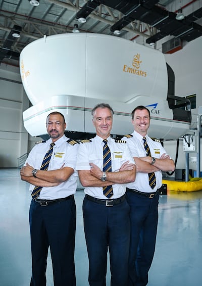By the end of November, more than 50 pilots will have completed their training on the A350 full-flight simulators. Photo: Emirates