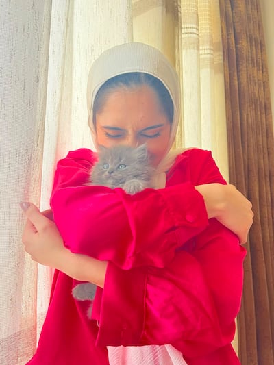 Mona Mhanna cared for her beloved cat throughout the conflict. Photo: Mona Mhanna