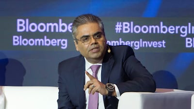 Rishi Kapoor, co-chief executive of Investcorp, says the company is 'doubling down on our efforts, particularly with regard to financing the decarbonisation journey'. Leslie Pableo / The National